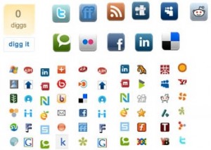 social media buttons