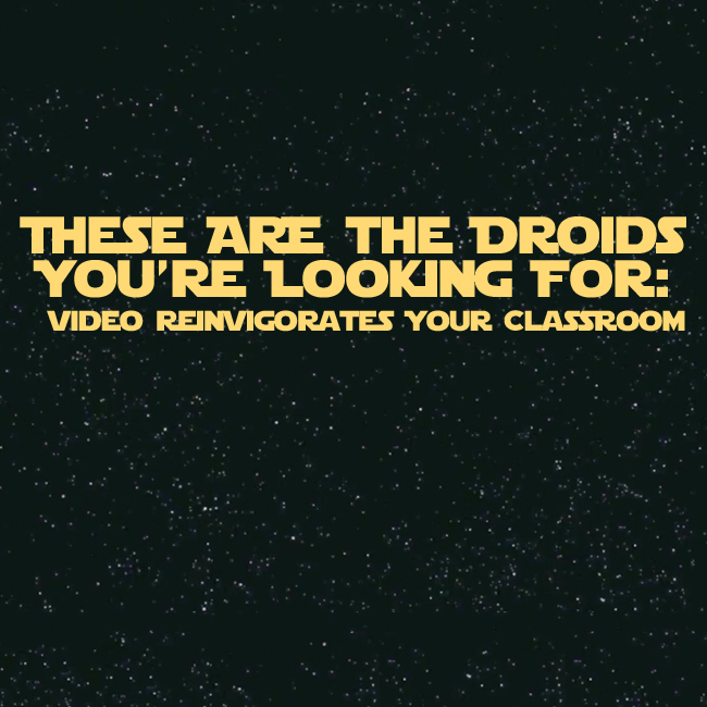 title slide from presenation with Star Wars typeface