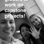 Good times after a meeting about the new 8th grade capstone project!