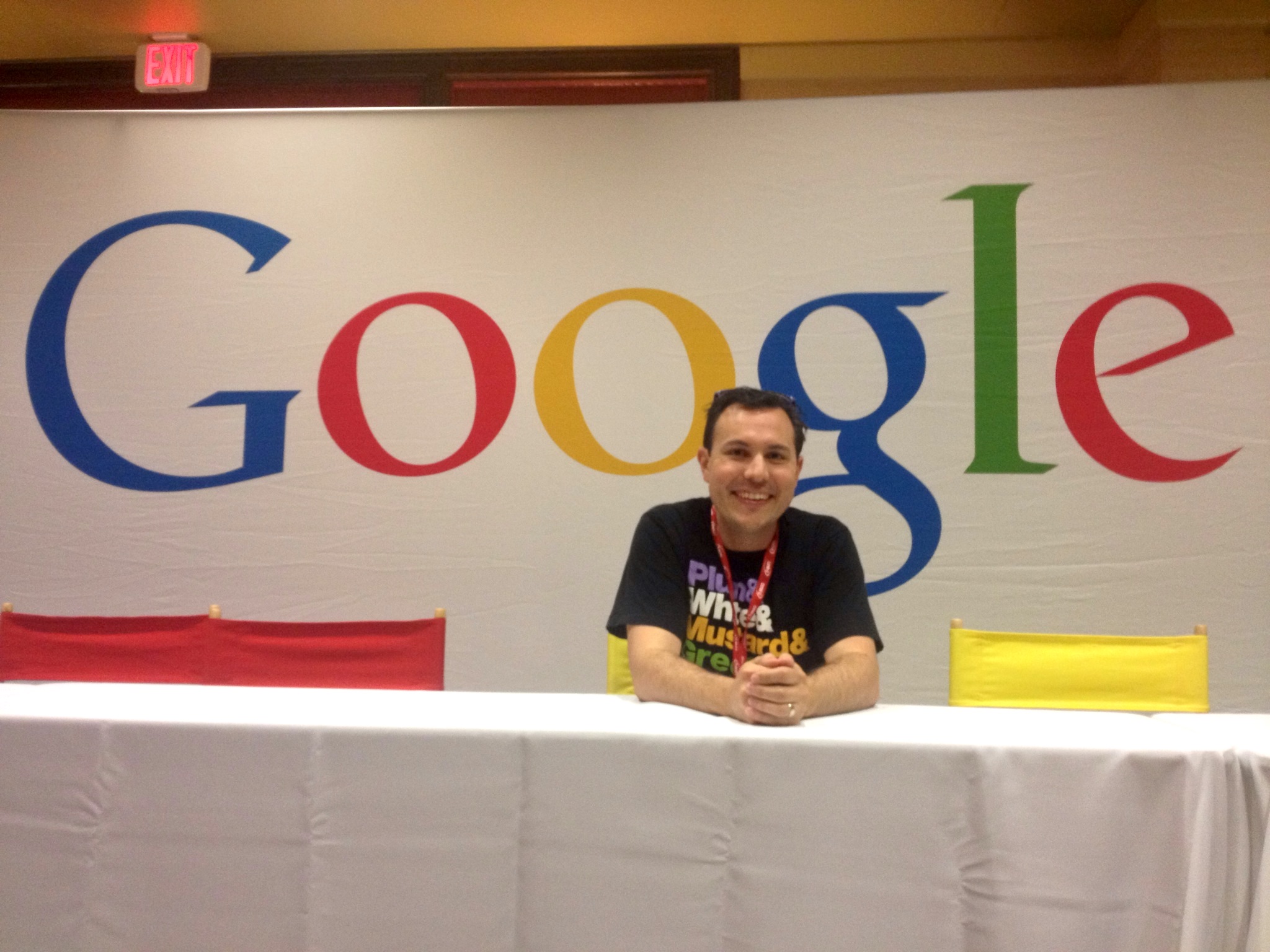 Bill Selak with Google logo behind