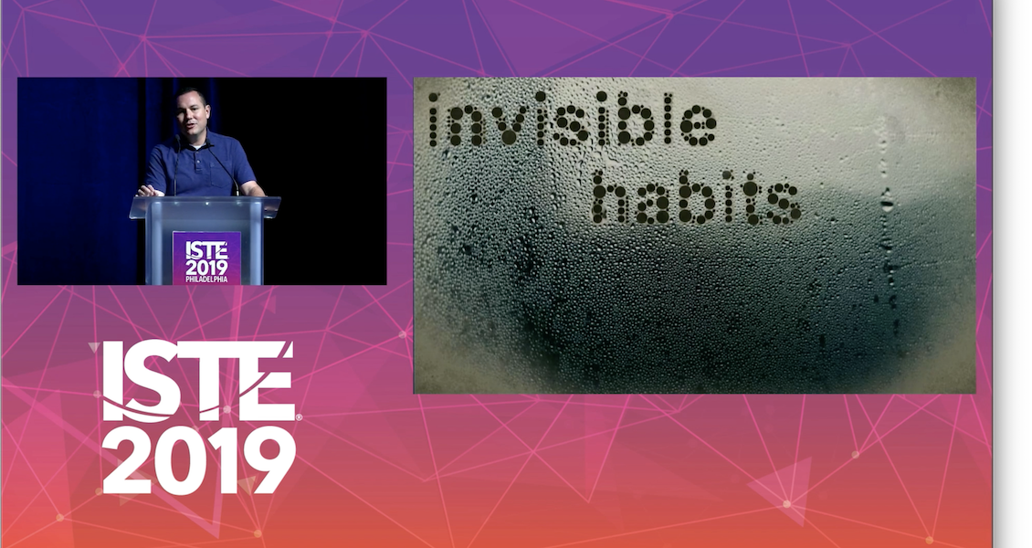 Bill Selak presents at the ISTE 2019 during the ISTE Educator Ignites